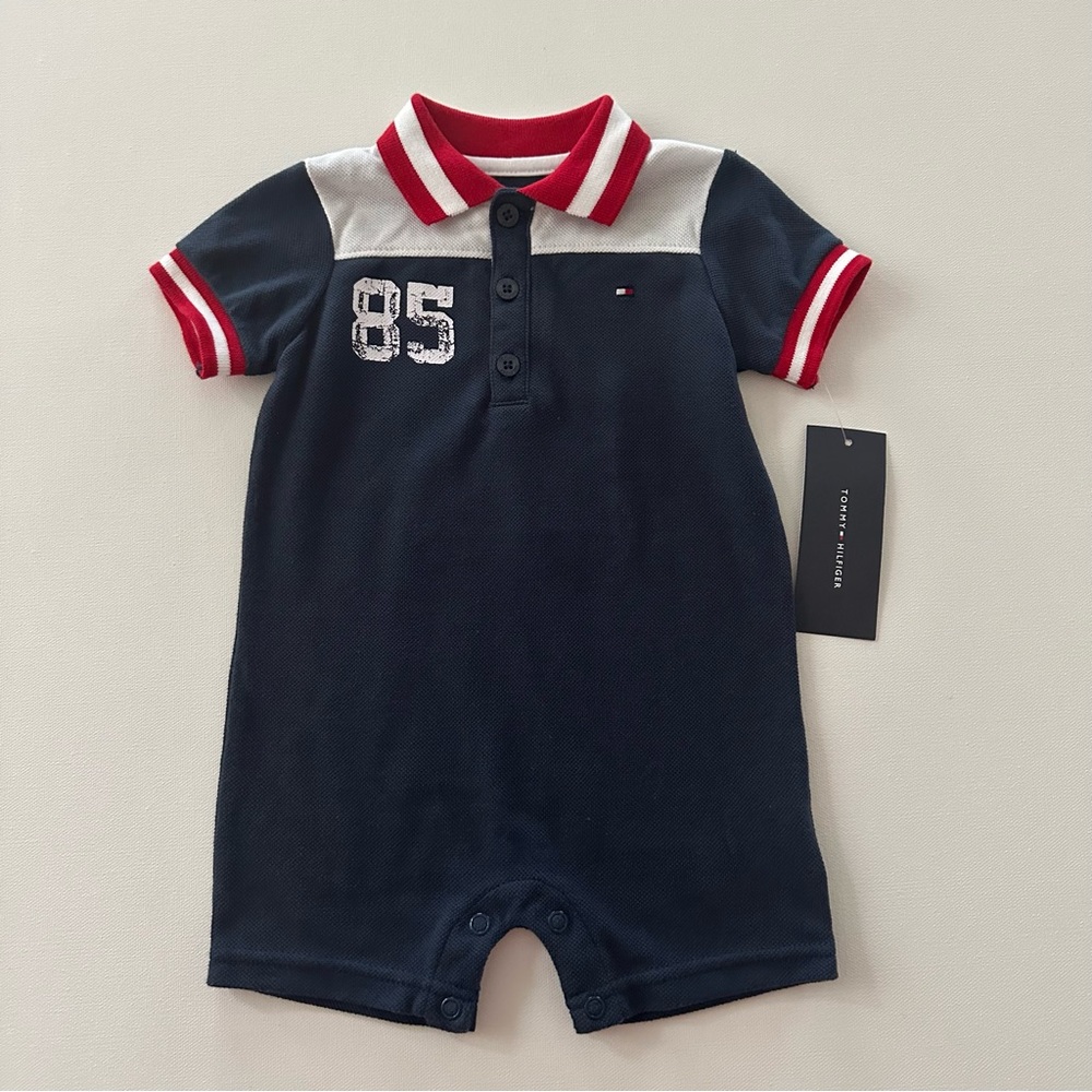 Tommy Hilfiger 6-9 Months Baby Boy Romper American Flag